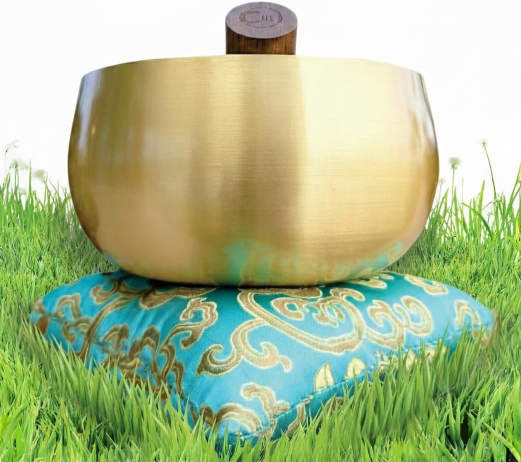 Tibetan Singing Bowl Set – 6 Inch Sound Bowl for Meditation, Stress Relief, and Chakra Healing | Easy to Play – The BeMindful Bowl – Includes Mallet, Gift Box, & Cushion
