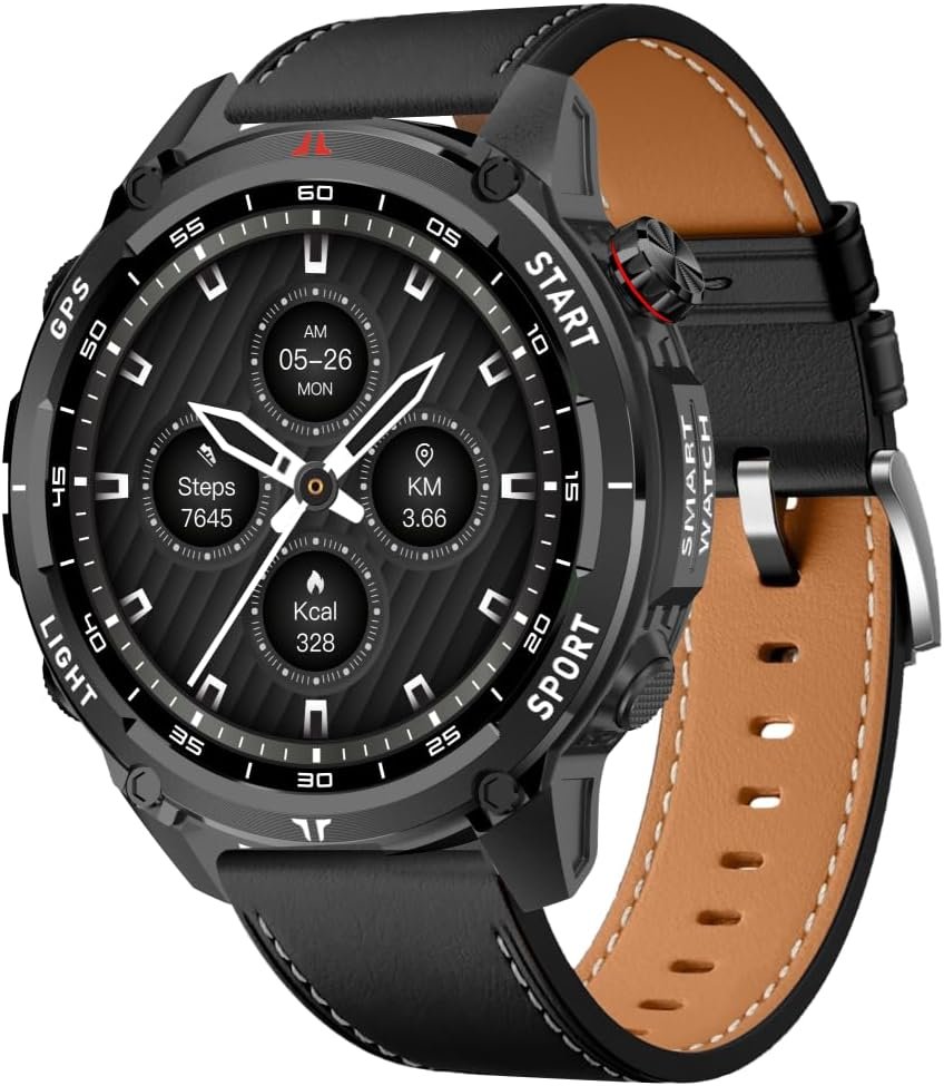 Fitness Tracker with Heart Rate Monitor Activity Tracker with Pedometer Sleep Monitor with Step Counter Calories Blood Oxygen Blood Pressure Monitor Make/Answer Call Health Tracker(Smart watch-Black)