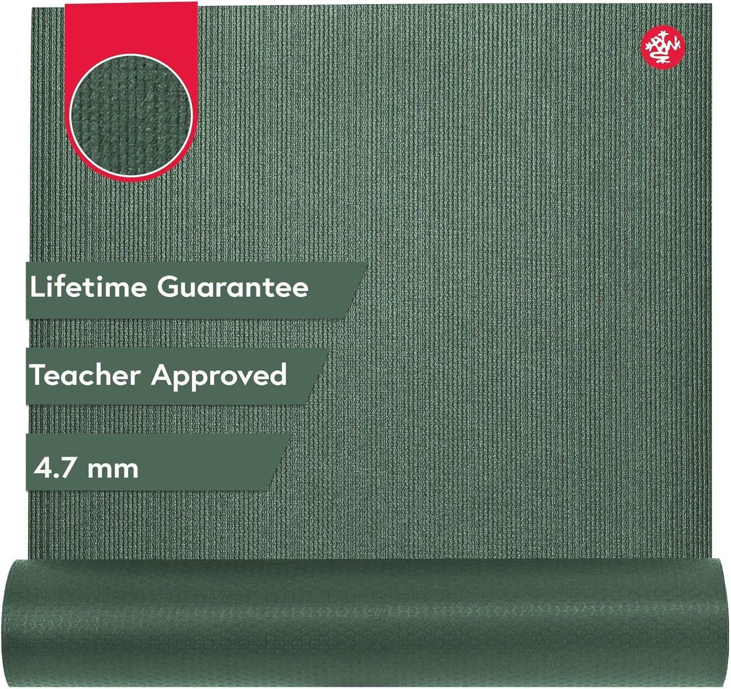 Manduka PROlite Yoga Mat – 4.7mm | Lifetime Durability | Hygienic Construction | Teacher Approved