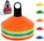 Soccer Cones (50 Pcs), Disc Cone Agility Training Sports Cone Plastic with Carry Bag & Holder for Football Basketball Drills Field Markers, (5 Colors)
