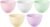 3.3 Inch Silicone Facial Mask Mixing Bowl for Facial Mask, Mud Mask and Other Skincare Products Medium Multi colored 5 Pcs.
