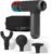 Sharper Image® Powerboost® Pro+ Hot & Cold Compact Deep Tissue Massage Gun – 6 Speed, 4 Attachments, Travel Case| Soothing Heat & Cold Therapy| Portable Lightweight Full Body Shoulder & Back Massager