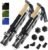 Trekology Trek-Z Collapsible Hiking & Trekking Poles – Balance Support for Seniors, Women, and Men, 2pc Per Set