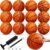 Jexine 12 Pcs Basketball Official Rubber Basketball Bulk Outdoor with Air Pump Arcade Game Indoor Match for Adult Youth Swimming Pool Game Training